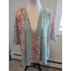 Lovers + Friends Floral Lined‎ Duster Kimono XS